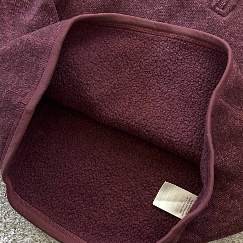 Patagonia Maroon Half-Zip Fleece - Picture 4 of 5